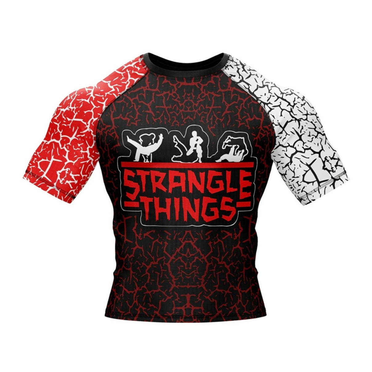 Strangle Things Premium BJJ / MMA Rash Guard - LONG OR SHORT SLEEVE - MADE TO ORDER 2 WEEK DISPATCH