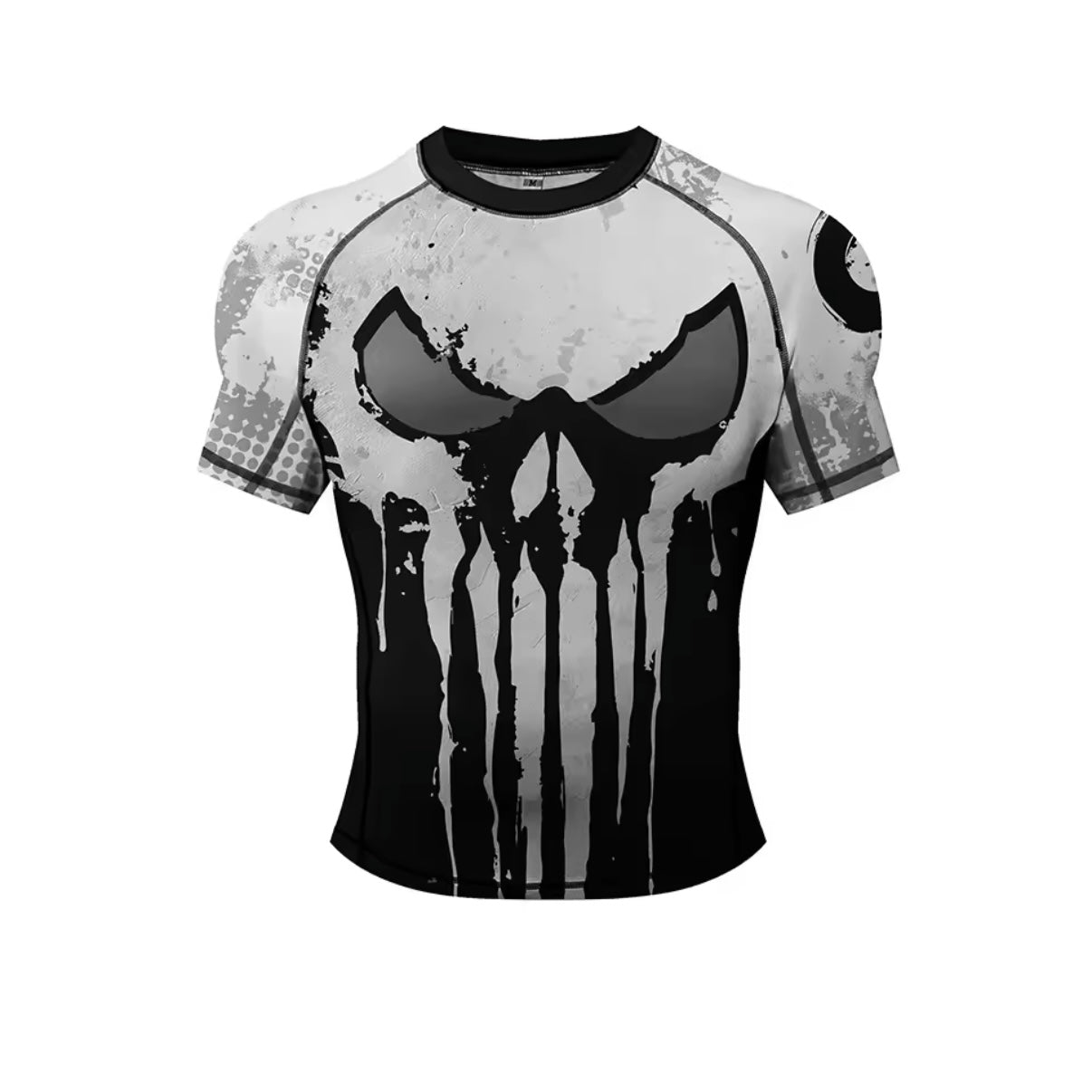 White Skull Premium BJJ No Gi / MMA Set. Rash Guard, Shorts & Spats - MADE TO ORDER 2 WEEK DISPATCH
