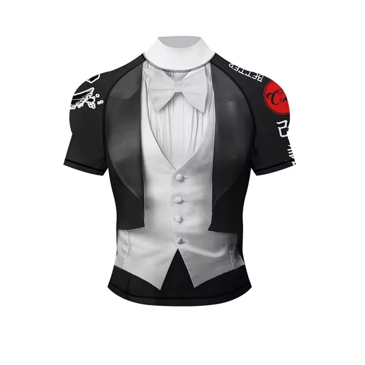 Tuxedo Premium High Neck BJJ No Gi / MMA Set. Rash Guard, Shorts & Spats - MADE TO ORDER 2 WEEK DISPATCH