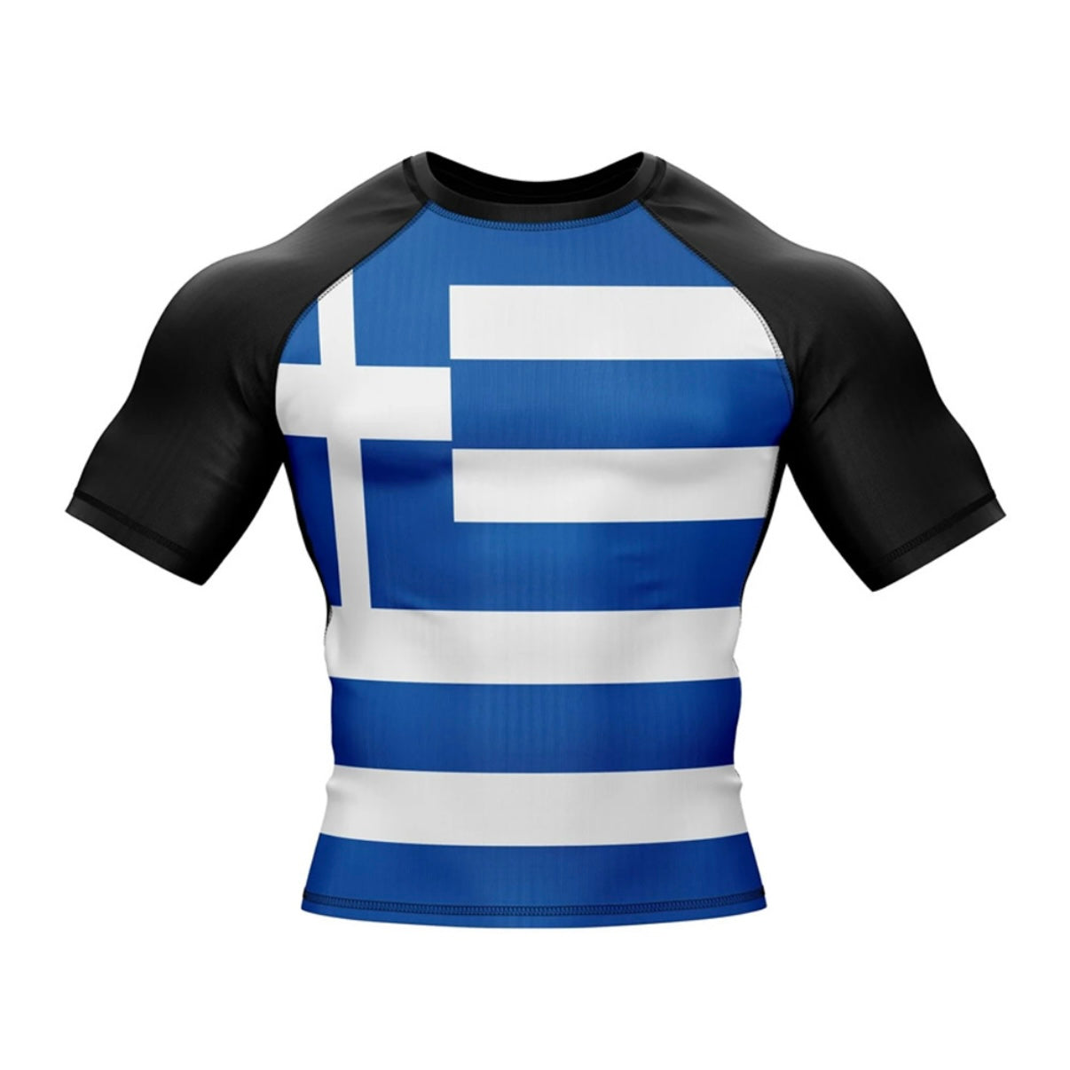Greece (Hellada) Premium Rash Guard - LONG OR SHORT SLEEVE - MADE TO ORDER 2 WEEK DISPATCH