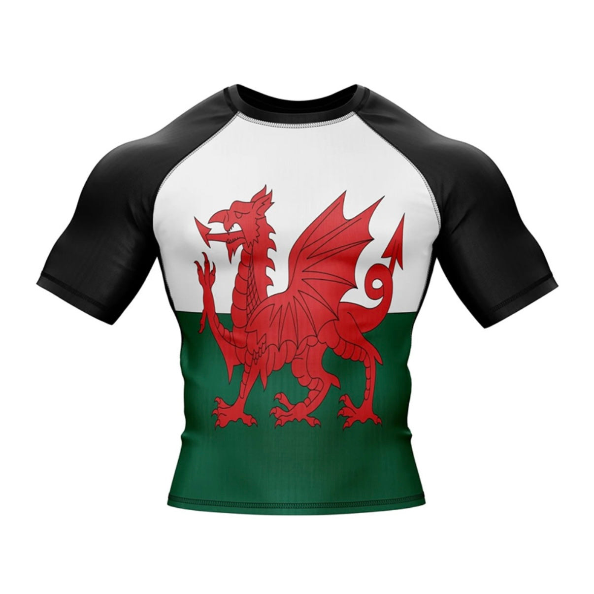 Wales Premium Rash Guard - LONG OR SHORT SLEEVE - MADE TO ORDER 2 WEEK DISPATCH