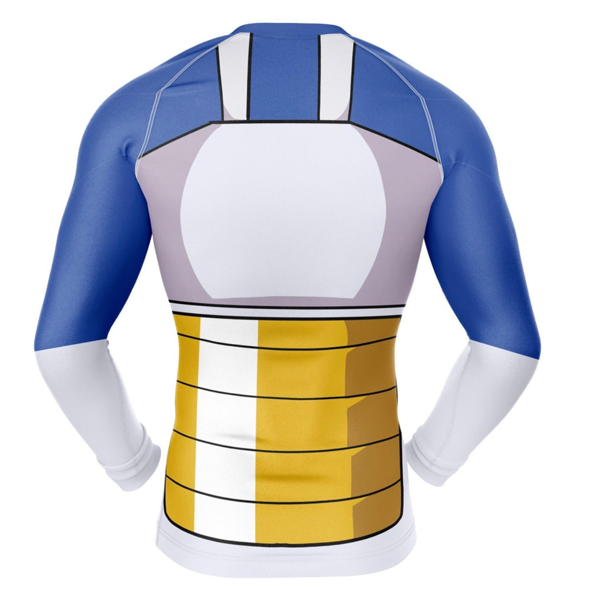Dragon Ball Z Vegeta Suit Premium Rash Guard - LONG OR SHORT SLEEVE - MADE TO ORDER 2 WEEK DISPATCH
