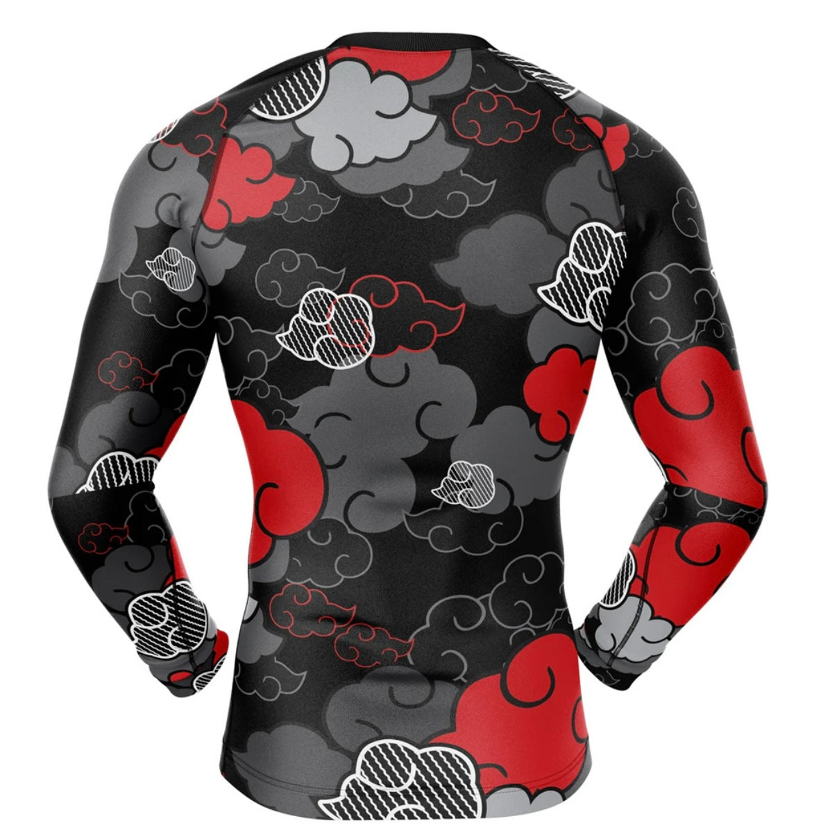 Naruto Black Aloha Akatsuki Premium Rash Guard - LONG OR SHORT SLEEVE - MADE TO ORDER 2 WEEK DISPATCH
