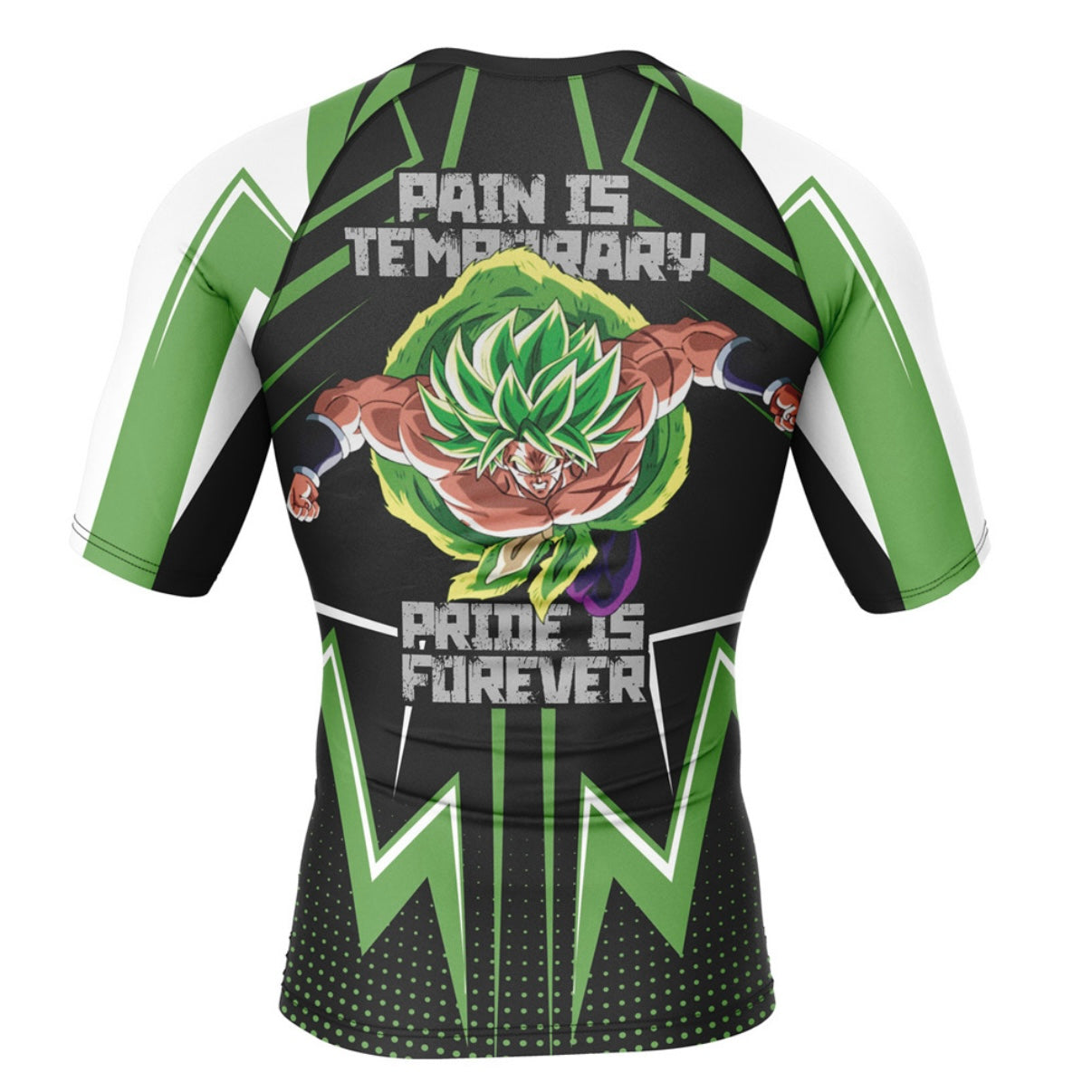 Dragon Ball Z Saiyan Legend Broly Premium Rash Guard - LONG OR SHORT SLEEVE - MADE TO ORDER 2 WEEK DISPATCH