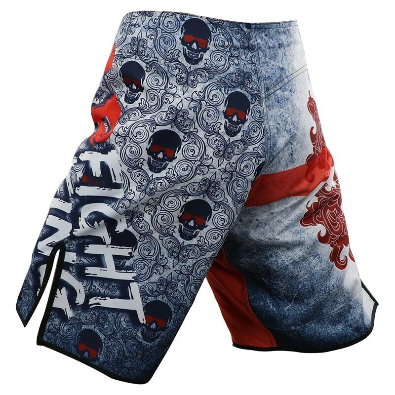 Red Cross Skull Premium MMA Grappling Shorts - MADE TO ORDER 2 WEEK DISPATCH