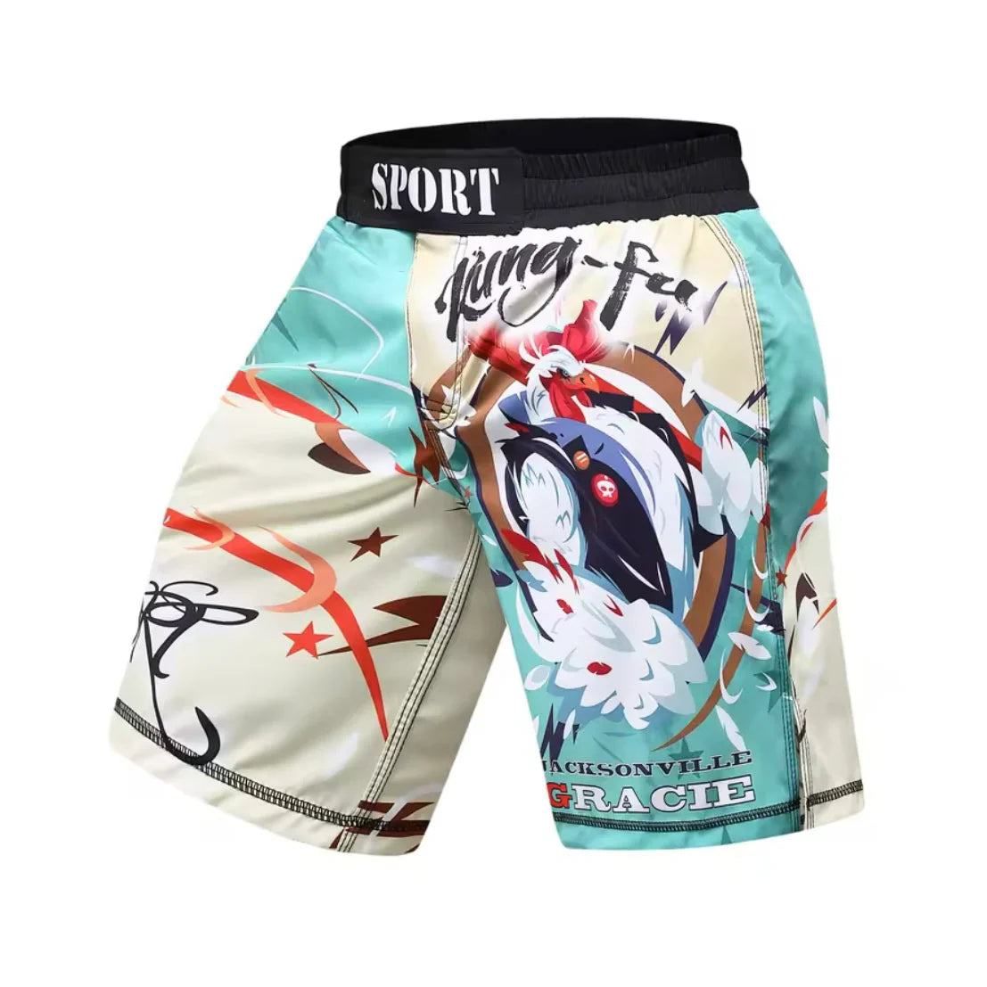 Kung Fu Chicken Premium BJJ No Gi / MMA Grappling Shorts - MADE TO ORDER 2 WEEK DISPATCH