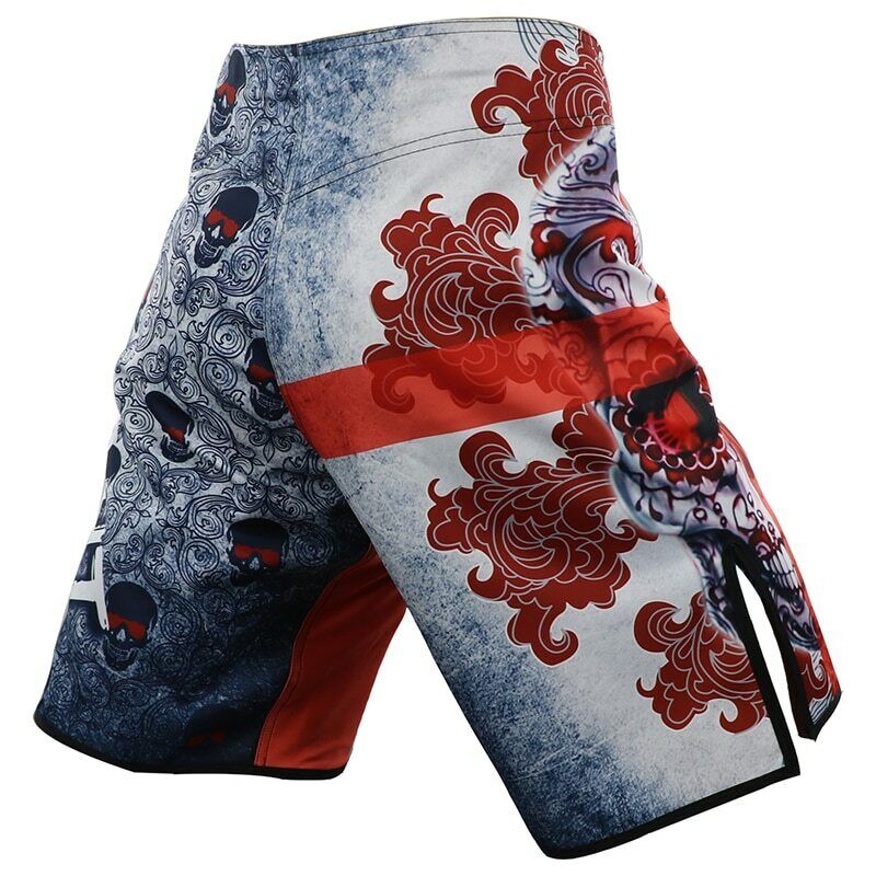 Red Cross Skull Premium MMA Grappling Shorts - MADE TO ORDER 2 WEEK DISPATCH