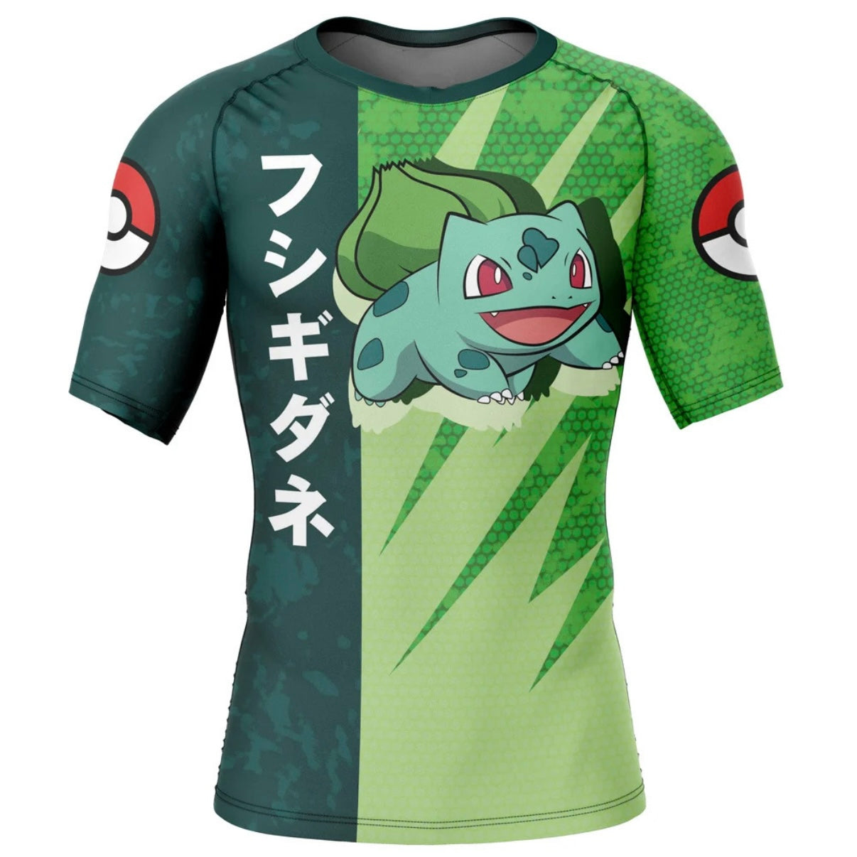 Pokemon Bulbasaur Premium Short Sleeve Rash Guard - MADE TO ORDER 2 WEEK DISPATCH