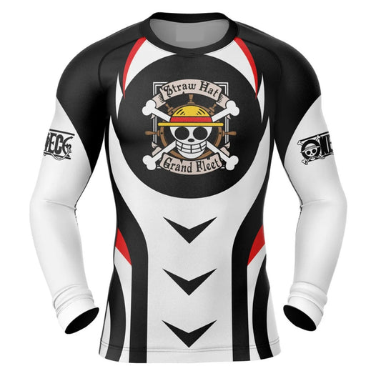 One Piece Straw Hat Premium Rash Guard - LONG OR SHORT SLEEVE - MADE TO ORDER 2 WEEK DISPATCH