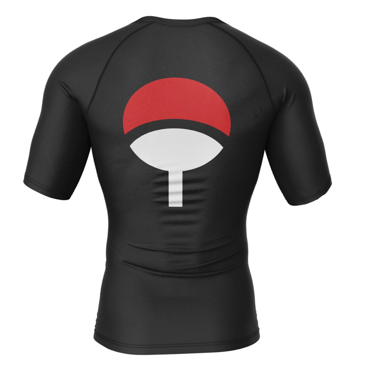 Naruto Black Uchiha Clan Premium Short Sleeve Rash Guard - MADE TO ORDER 2 WEEK DISPATCH