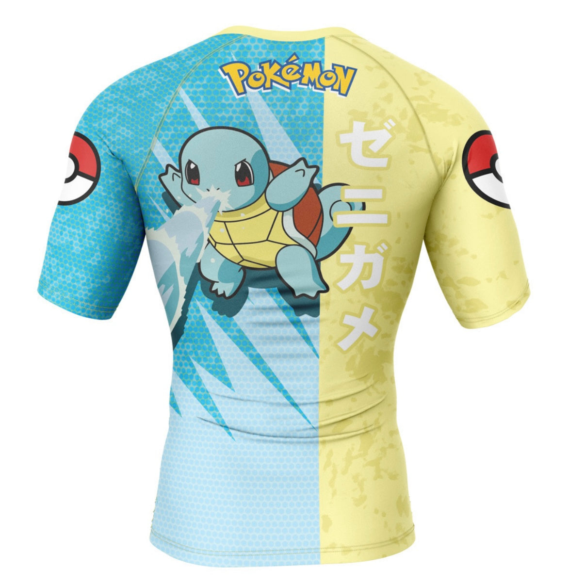 Pokemon Squirtle Premium Short Sleeve Rash Guard - MADE TO ORDER 2 WEEK DISPATCH