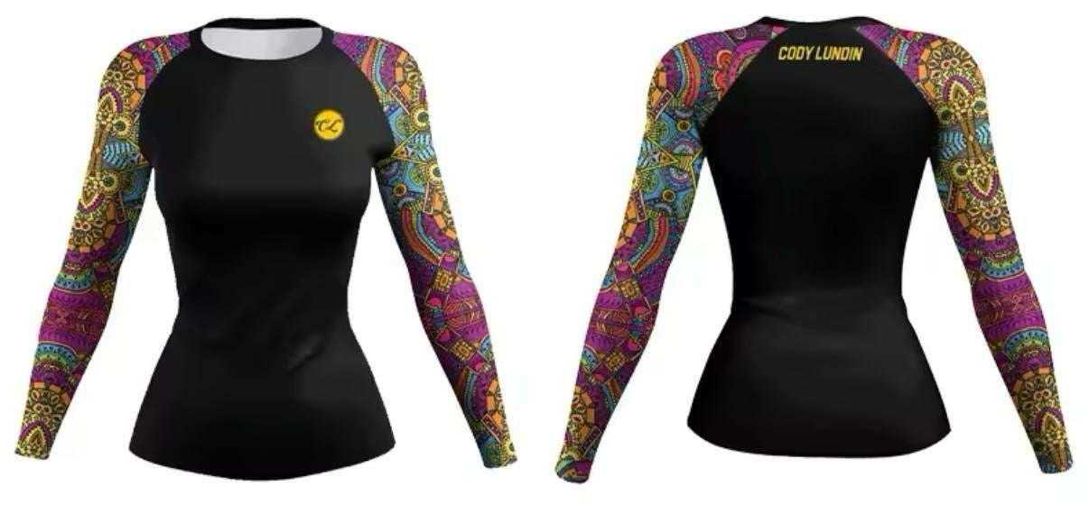 Women’s Aztec Premium BJJ / MMA Rash Guard - MADE TO ORDER 2 WEEK DISPATCH