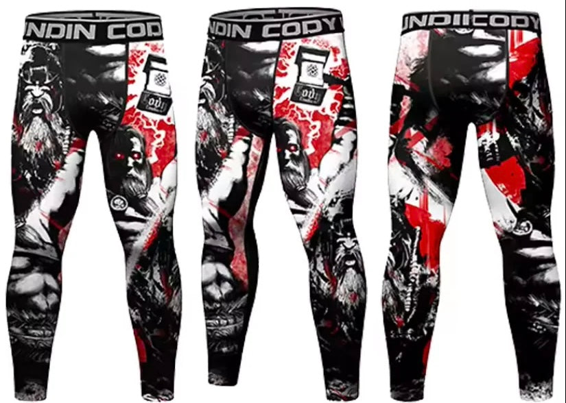 Warrior God Premium Compression Spats for BJJ, MMA, Wrestling, CrossFit, Yoga, Running, Cycling, and More - MADE TO ORDER 2 WEEK DISPATCH