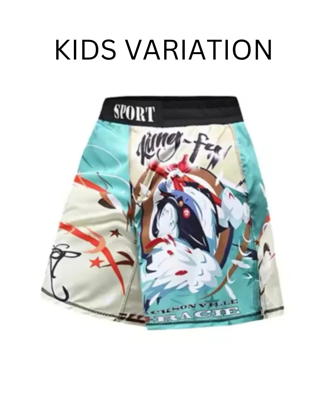 Kung Fu Chicken Premium BJJ No Gi / MMA Grappling Shorts - MADE TO ORDER 2 WEEK DISPATCH