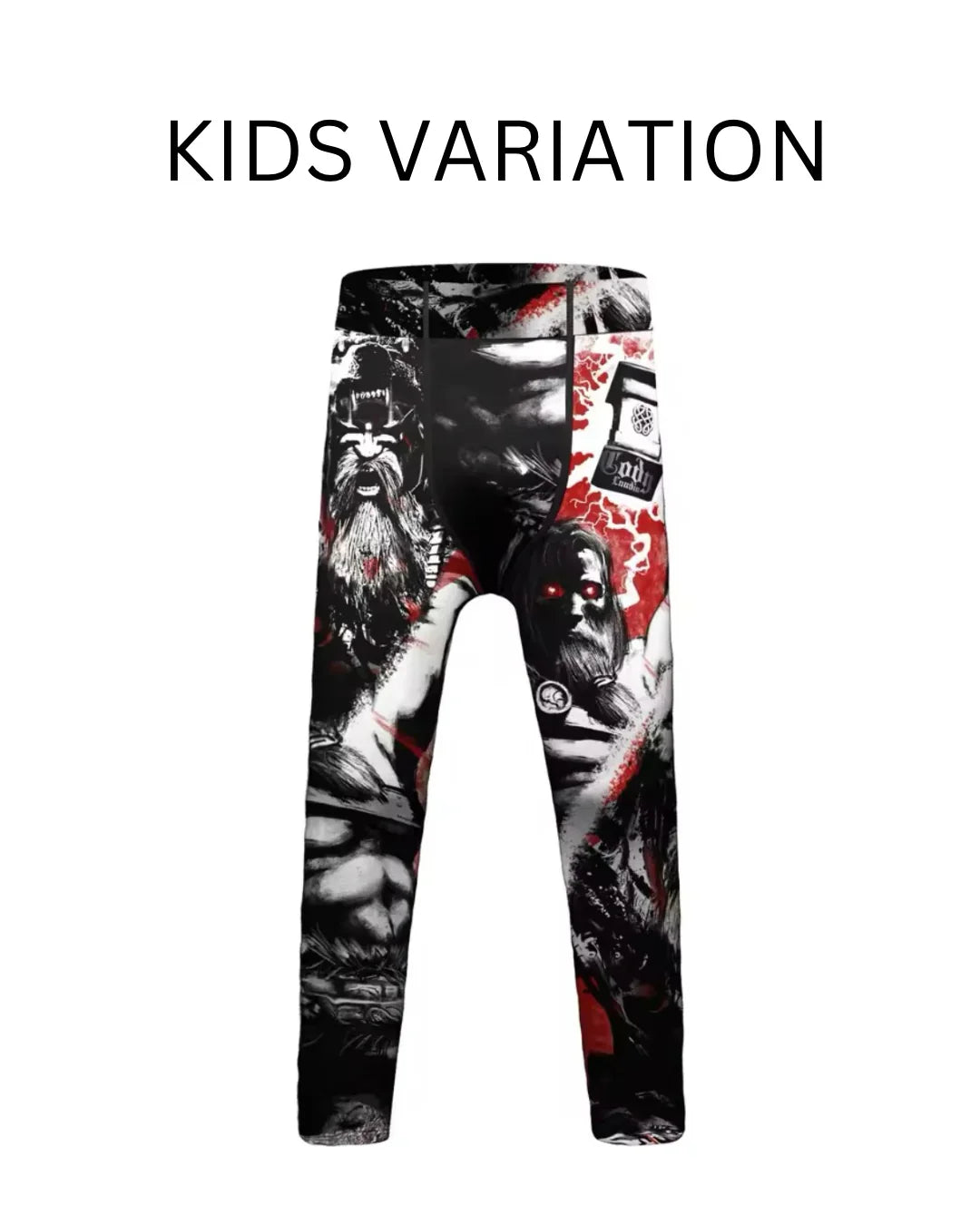 Warrior God Premium Compression Spats for BJJ, MMA, Wrestling, CrossFit, Yoga, Running, Cycling, and More - MADE TO ORDER 2 WEEK DISPATCH