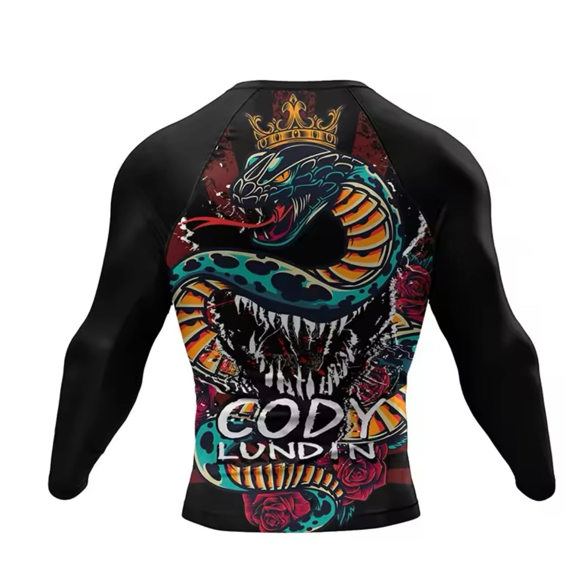 Snake King Premium BJJ / MMA Rash Guard - LONG & SHORT SLEEVE VARIATIONS - MADE TO ORDER 2 WEEK DISPATCH