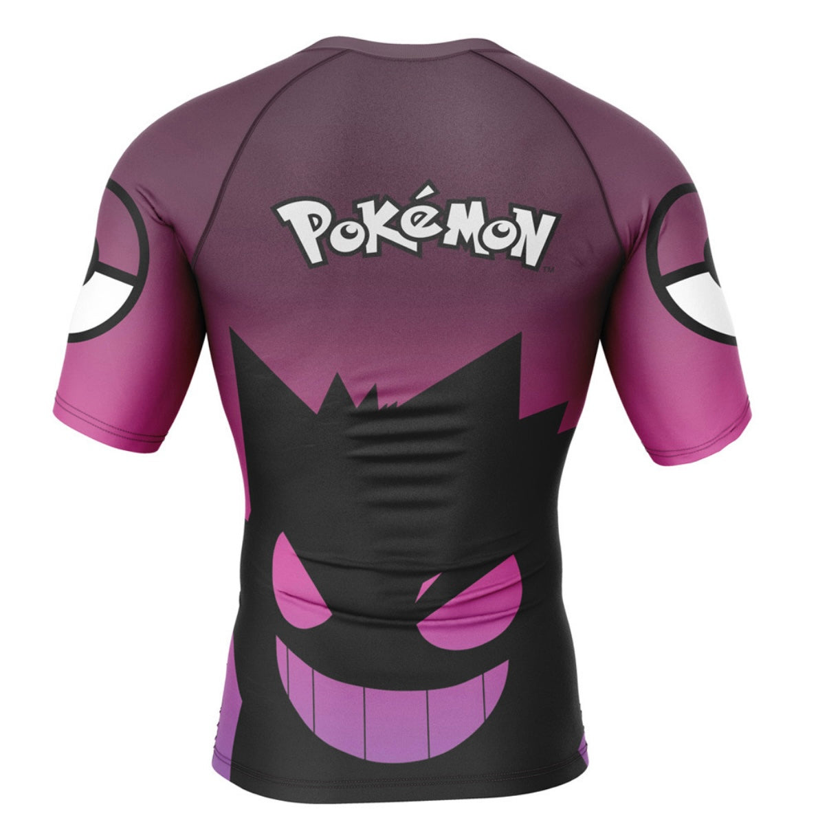 Pokemon Gengar Shadow Premium Short Sleeve Rash Guard - MADE TO ORDER 2 WEEK DISPATCH
