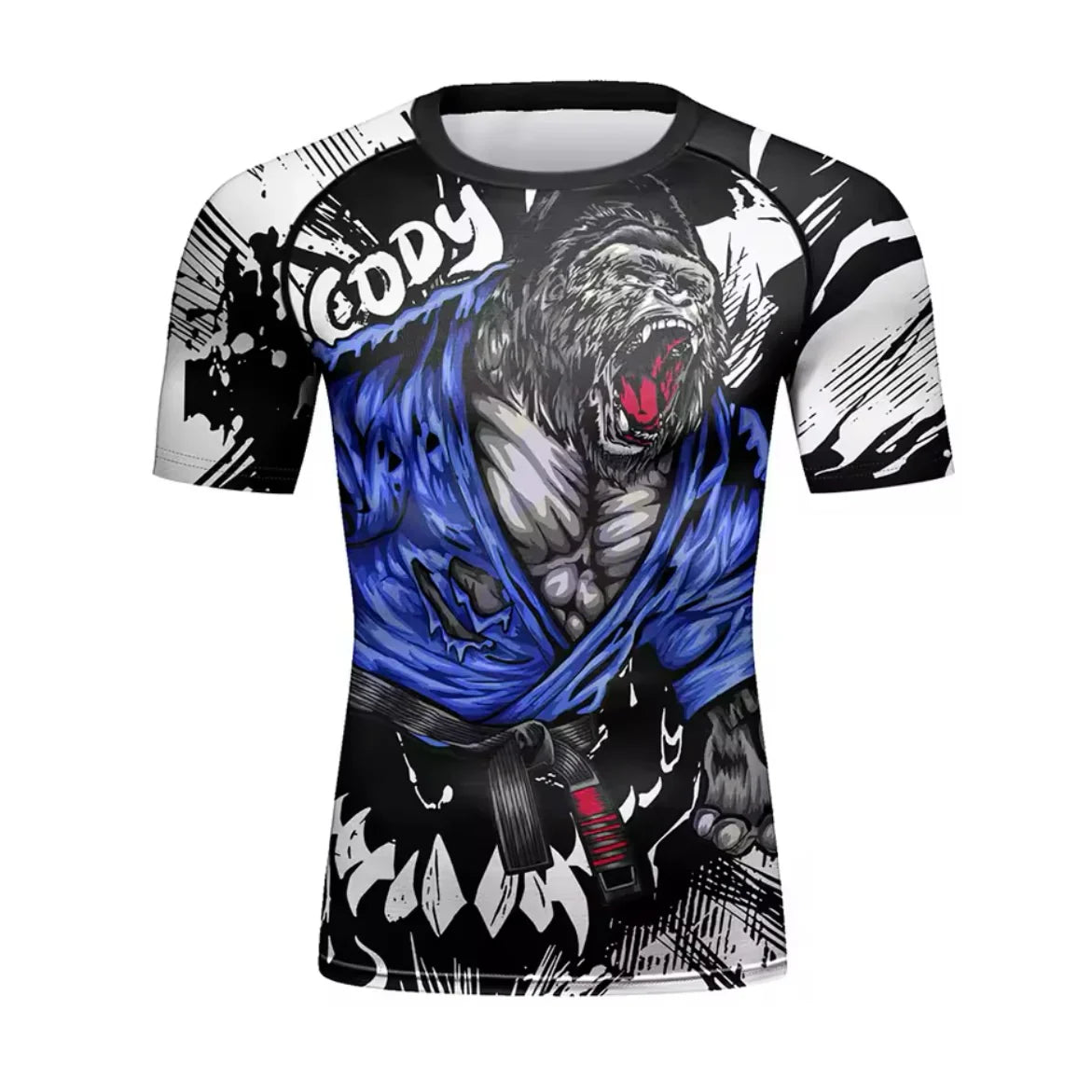 Gorilla Rage Premium BJJ / MMA Rash Guard - LONG & SHORT SLEEVE VARIATIONS - MADE TO ORDER 2 WEEK DISPATCH