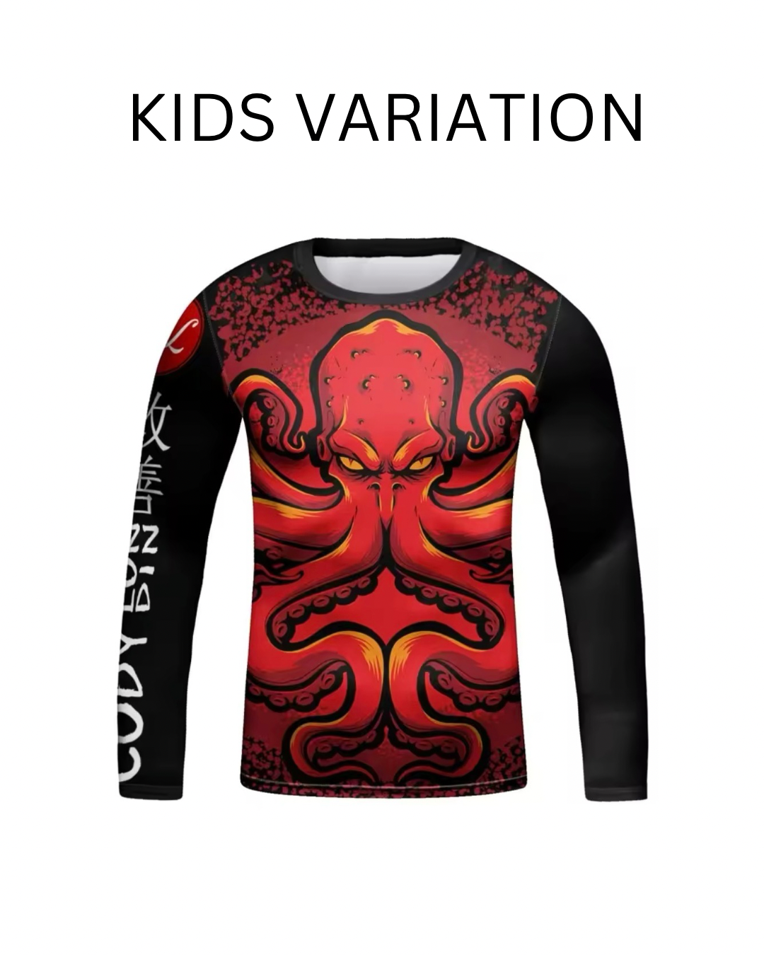 Octopus Premium BJJ / MMA Rash Guard - LONG & SHORT SLEEVE VARIATIONS - MADE TO ORDER 2 WEEK DISPATCH