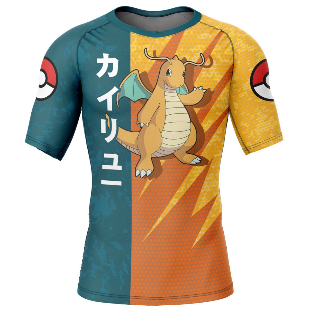 Pokemon Dragonite Premium Short Sleeve Rash Guard - MADE TO ORDER 2 WEEK DISPATCH