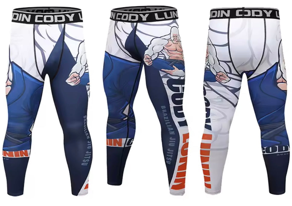 White Gorilla Premium BJJ No Gi / MMA Set. Rash Guard, Shorts & Spats - MADE TO ORDER 2 WEEK DISPATCH