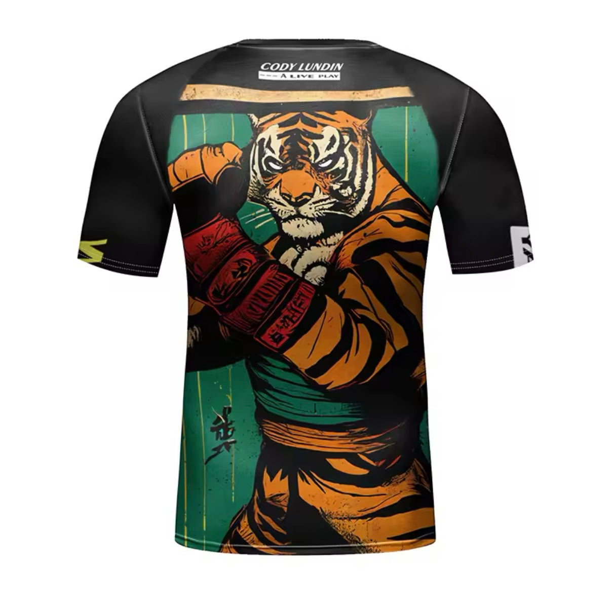 Fighting Tiger Premium BJJ / MMA Rash Guard - LONG & SHORT SLEEVE VARIATIONS - MADE TO ORDER 2 WEEK DISPATCH
