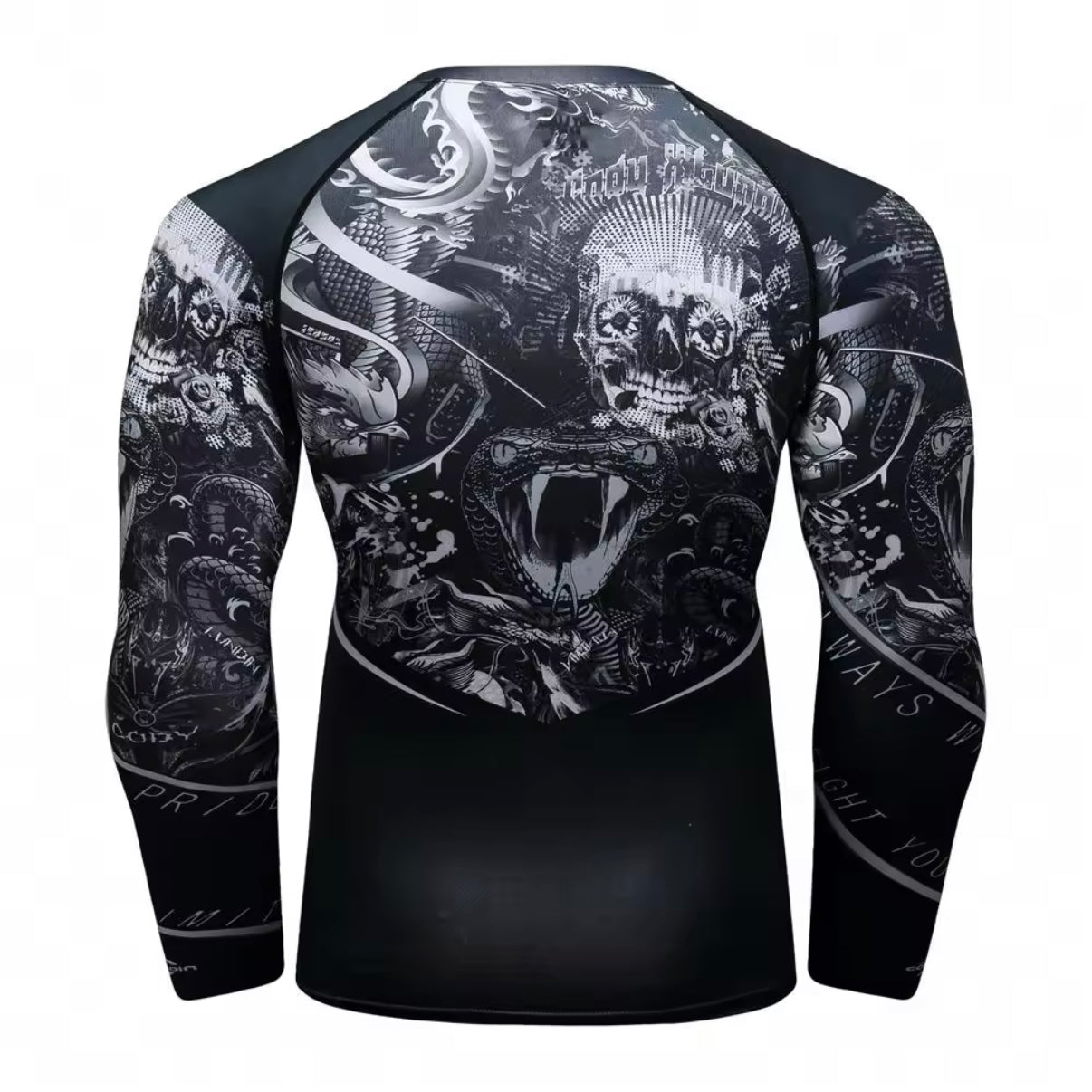 Venom & Death Premium BJJ / MMA Long Sleeve Rash Guard - MADE TO ORDER 2 WEEK DISPATCH