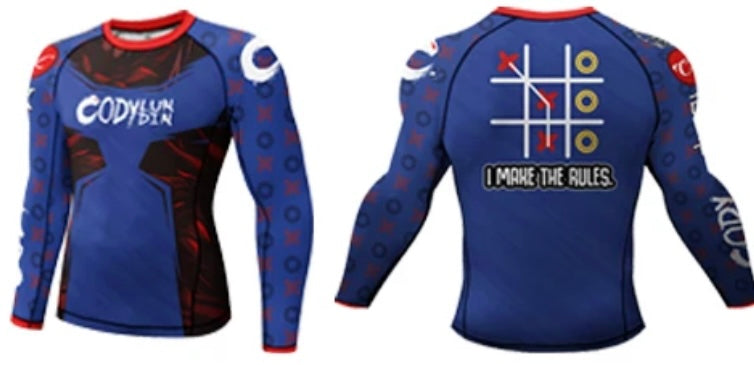 Noughts & Crosses Premium BJJ / MMA Rash Guard - LONG & SHORT SLEEVE VARIATIONS - MADE TO ORDER 2 WEEK DISPATCH
