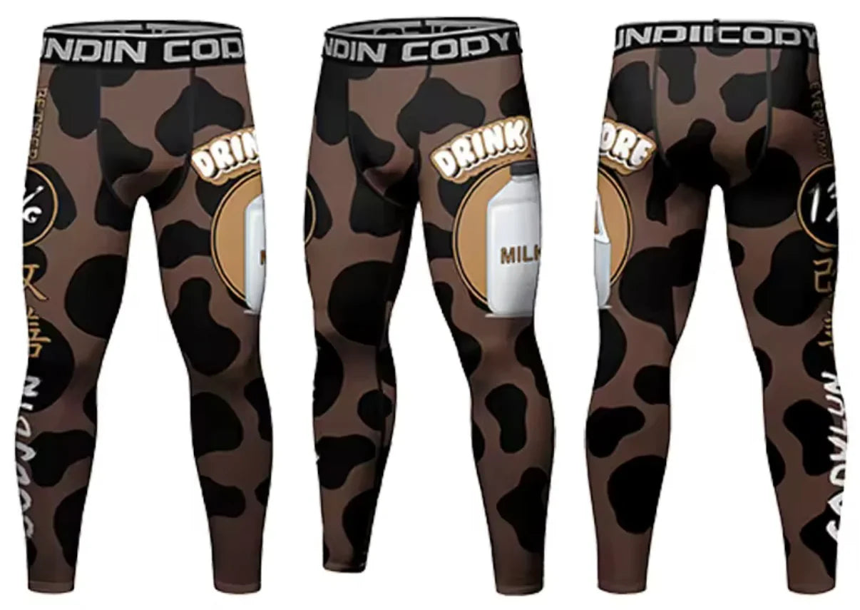 Milk Premium Compression Spats For BJJ, MMA, Wrestling, CrossFit, Yoga, Running, Cycling, and More - MADE TO ORDER 2 WEEK DISPATCH