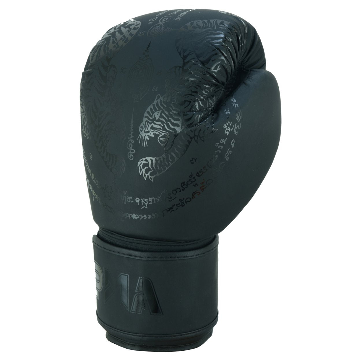 Twin Tigers Muay Thai Boxing Gloves, Shin Pads & Shorts - Black