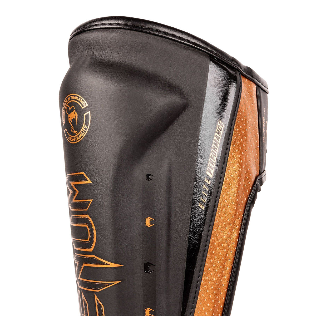 Venum MMA Muay Thai Elite EVO Shin Guards - Black/Gold