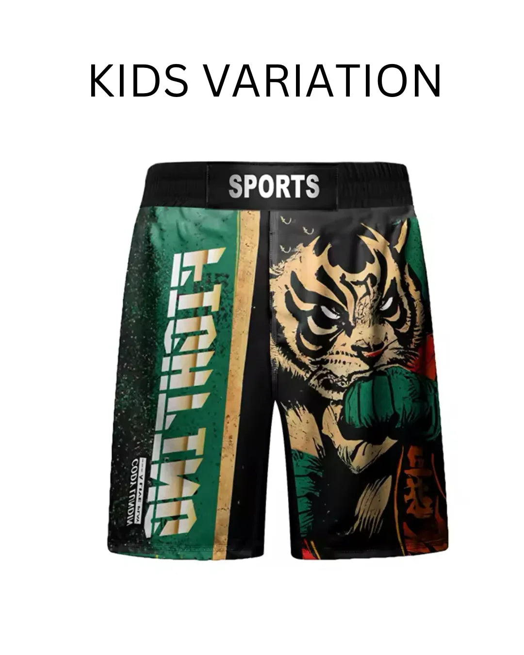 Fighting Tiger Premium BJJ No Gi / MMA Grappling Shorts - MADE TO ORDER 2 WEEK DISPATCH