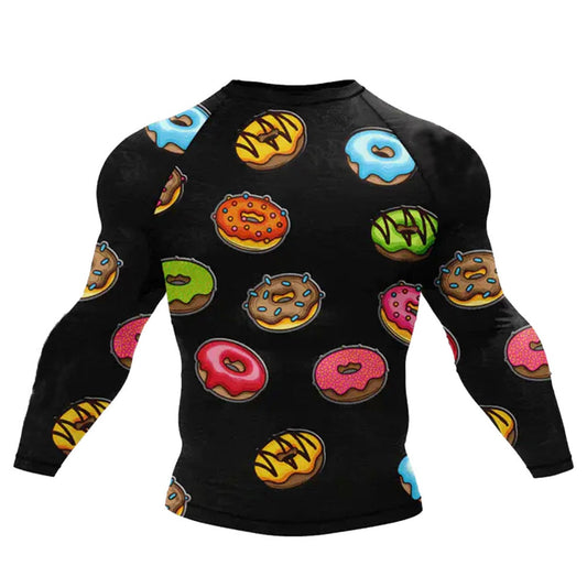 Donut Premium Rash Guard - LONG OR SHORT SLEEVE - MADE TO ORDER 2 WEEK DISPATCH