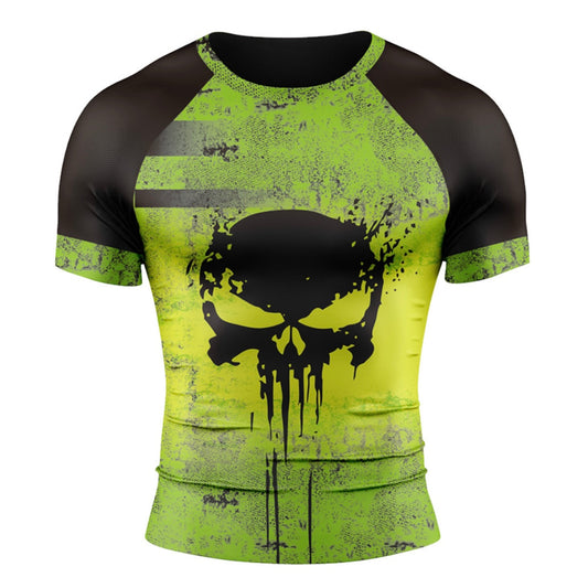 Punisher Premium Short Sleeve Rash Guard - MADE TO ORDER 2 WEEK DISPATCH