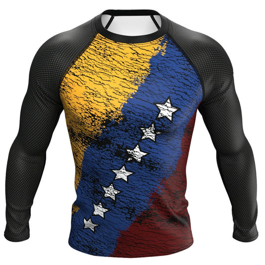 Venezuela Premium Rash Guard - LONG OR SHORT SLEEVE - MADE TO ORDER 2 WEEK DISPATCH