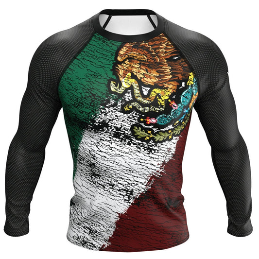 Mexico (México) Premium Rash Guard - LONG OR SHORT SLEEVE - MADE TO ORDER 2 WEEK DISPATCH