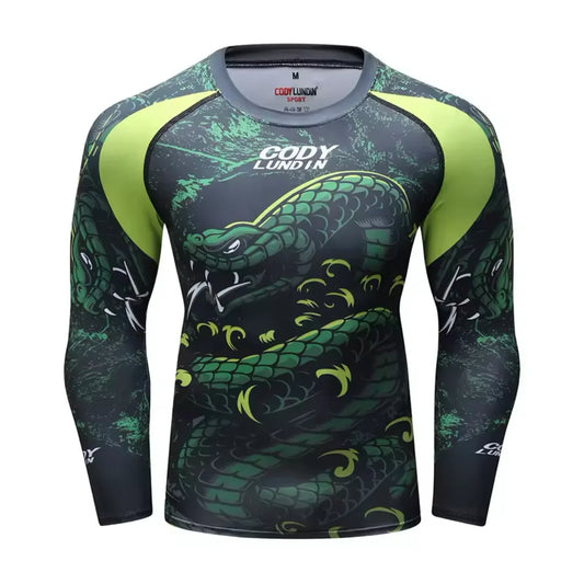 Snake Roller Premium BJJ / MMA Rash Guard - LONG & SHORT SLEEVE VARIATIONS - MADE TO ORDER 2 WEEK DISPATCH
