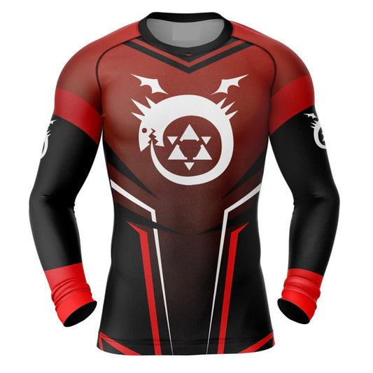 Fullmetal Alchemist Homunculus Premium Rash Guard - LONG OR SHORT SLEEVE - MADE TO ORDER 2 WEEK DISPATCH