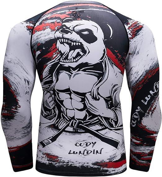 Panda Premium BJJ / MMA Rash Guard - LONG & SHORT SLEEVE VARIATIONS - MADE TO ORDER 2 WEEK DISPATCH