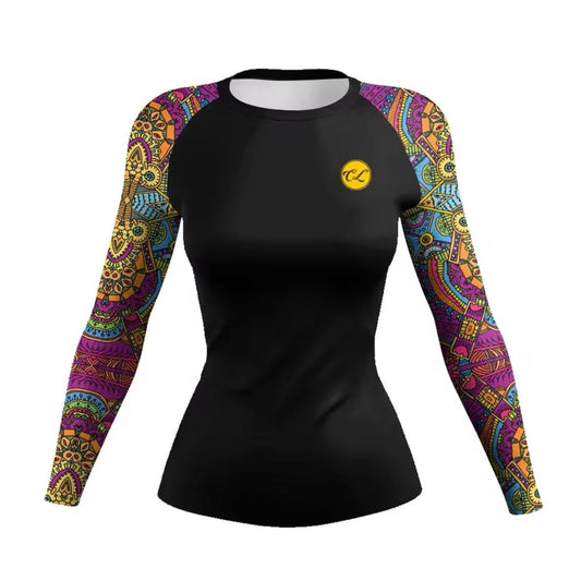 Women’s Aztec Premium BJJ / MMA Rash Guard - MADE TO ORDER 2 WEEK DISPATCH