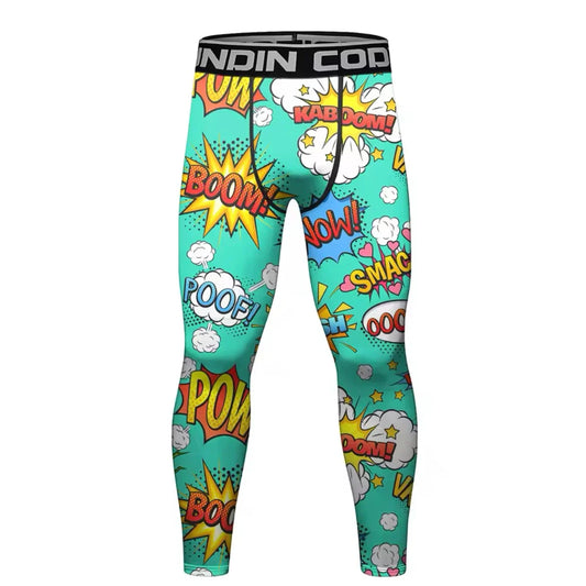 Comic Premium Compression Spats for BJJ, MMA, Wrestling, CrossFit, Yoga, Running, Cycling, and More - MADE TO ORDER 2 WEEK DISPATCH