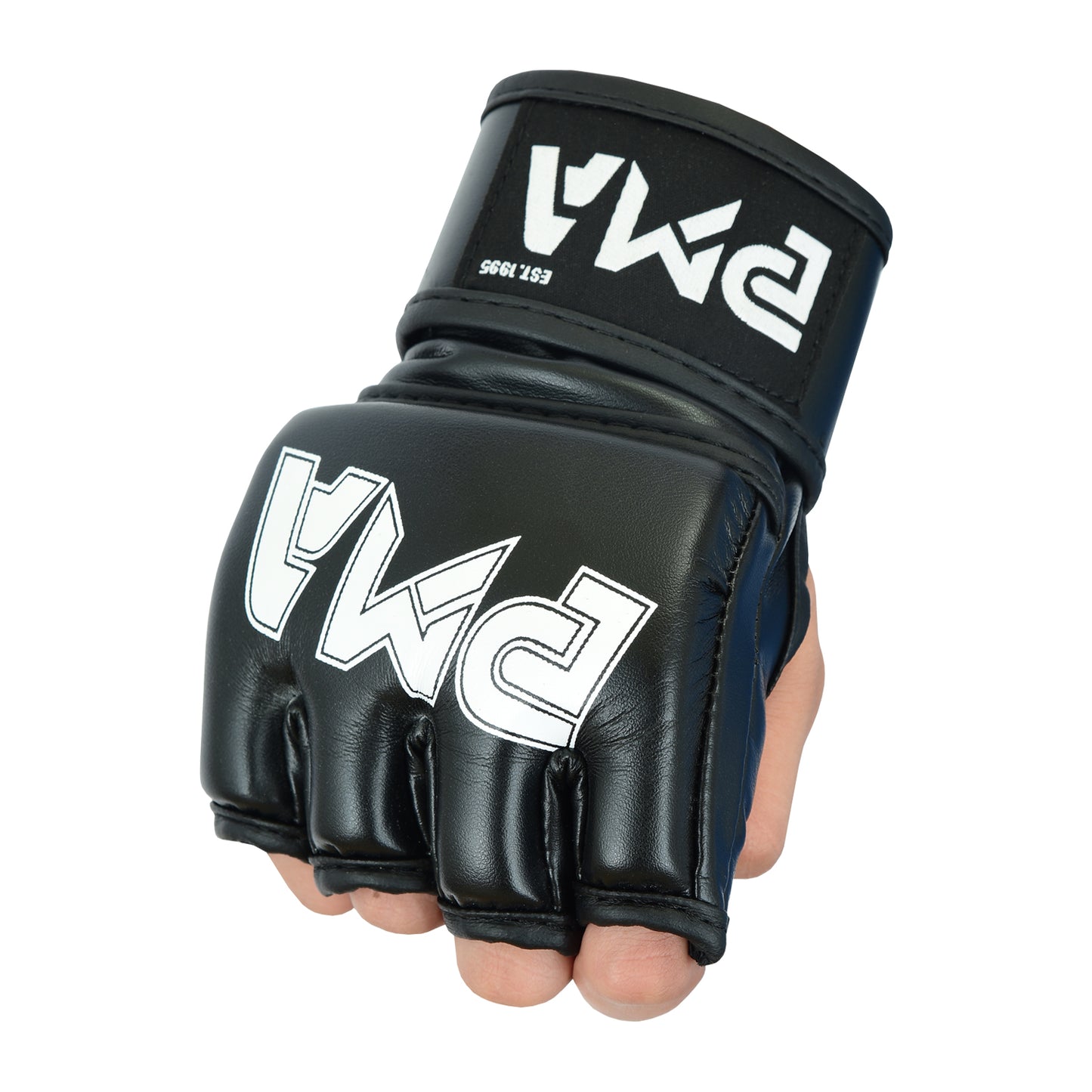 Childrens Elite MMA Grappling Fight Gloves - All Black