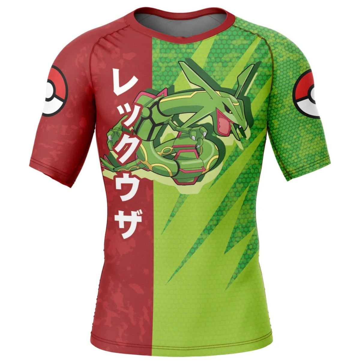 Pokemon Rayquaza Premium Short Sleeve Rash Guard - MADE TO ORDER 2 WEEK DISPATCH