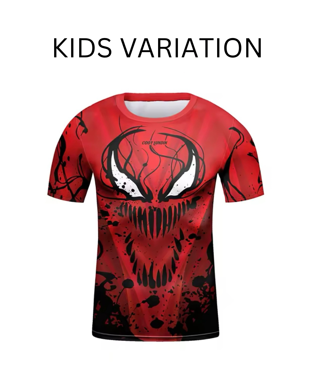 Red Carnage Premium BJJ / MMA Rash Guard - LONG & SHORT SLEEVE VARIATIONS - MADE TO ORDER 2 WEEK DISPATCH