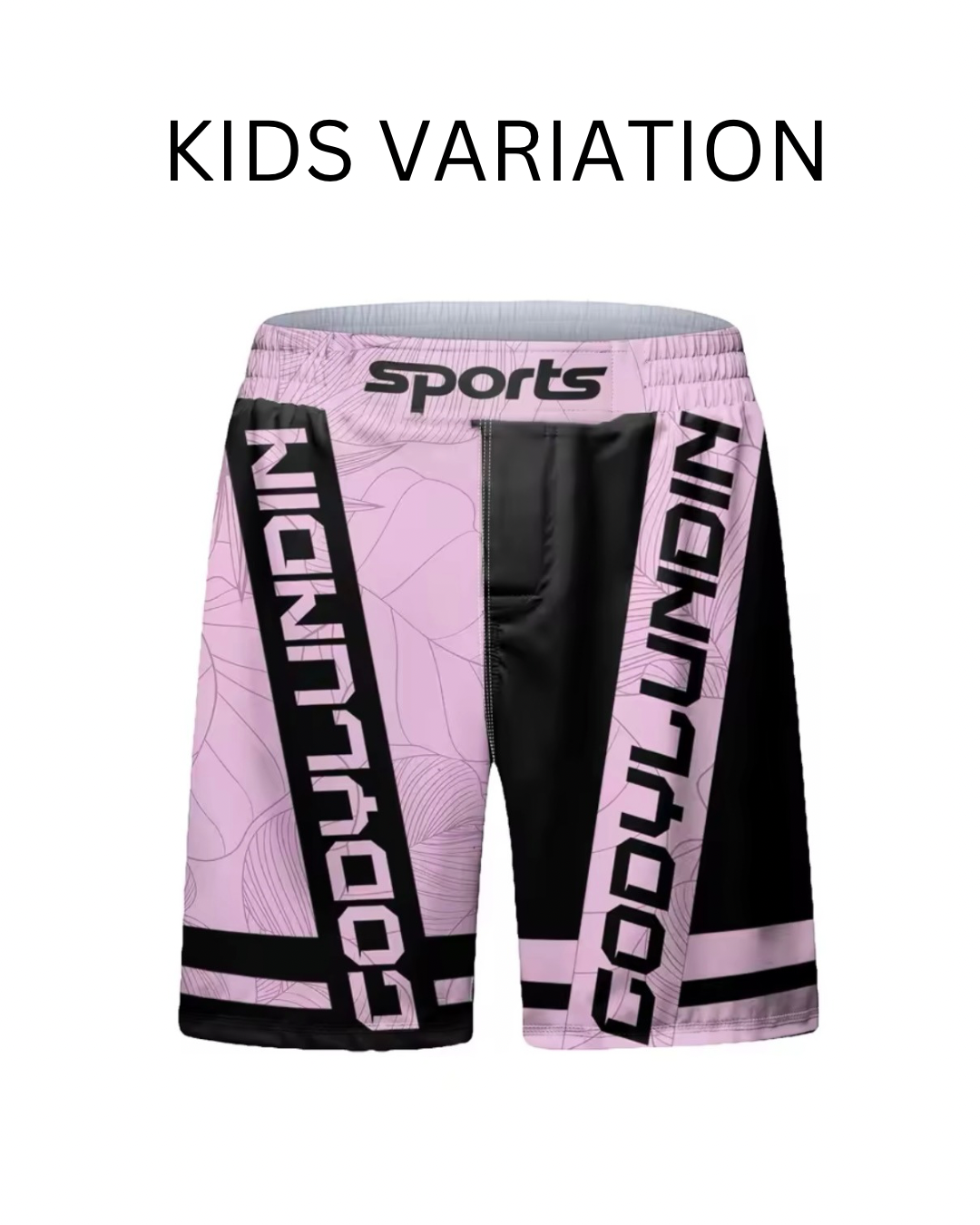 Black & Pink Premium BJJ No Gi / MMA Set. Rash Guard, Shorts & Spats - MADE TO ORDER 2 WEEK DISPATCH