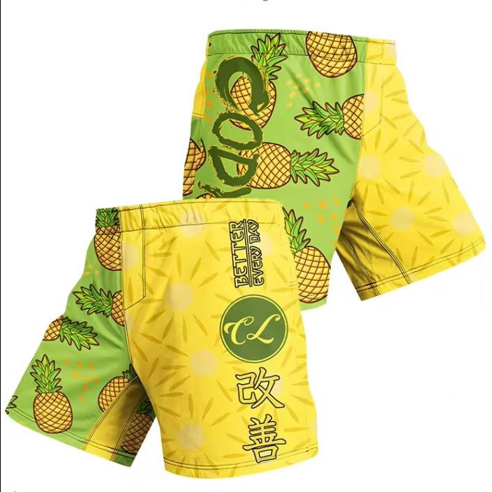 Pineapple Premium BJJ No Gi Grappling Shorts - MADE TO ORDER 2 WEEK DISPATCH