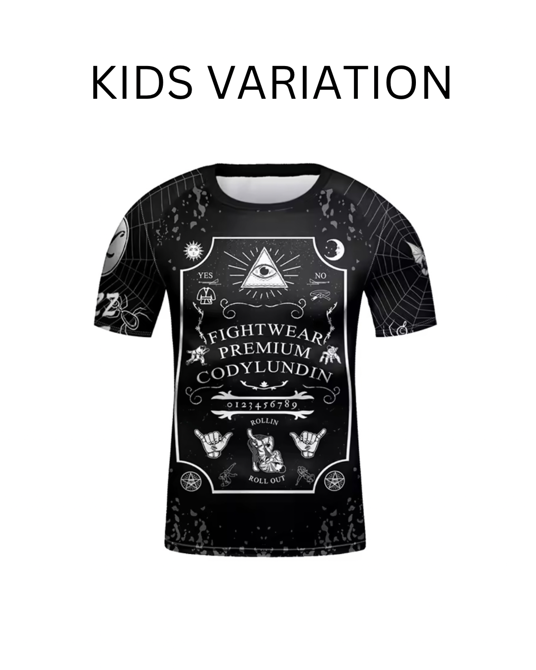 Ouija Premium BJJ / MMA Rash Guard - LONG & SHORT SLEEVE VARIATIONS - MADE TO ORDER 2 WEEK DISPATCH