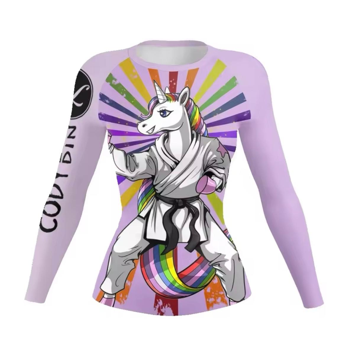 Women’s Unicorn Premium BJJ / MMA Rash Guard - MADE TO ORDER 2 WEEK DISPATCH