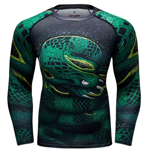 Snake Premium BJJ / MMA Rash Guard - LONG & SHORT SLEEVE VARIATIONS - MADE TO ORDER 2 WEEK DISPATCH