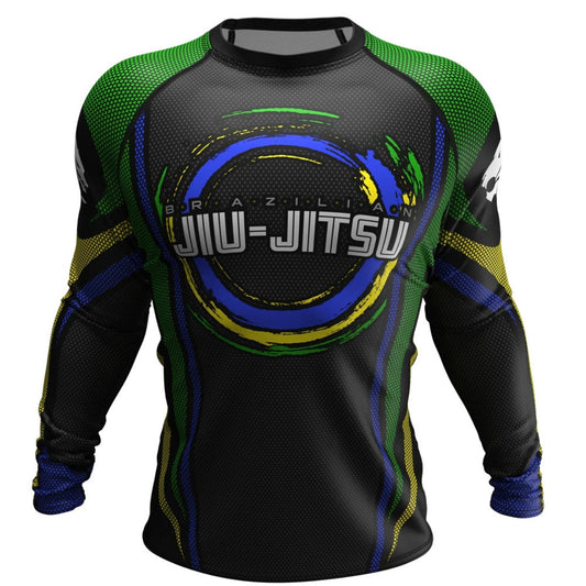 Brazilian Jiu Jitsu Premium Long Sleeve Rash Guard - MADE TO ORDER 2 WEEK DISPATCH